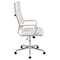 Flash Furniture White LeatherSoft Office Chair BT-20595H-2-WH-GG - alternate 3